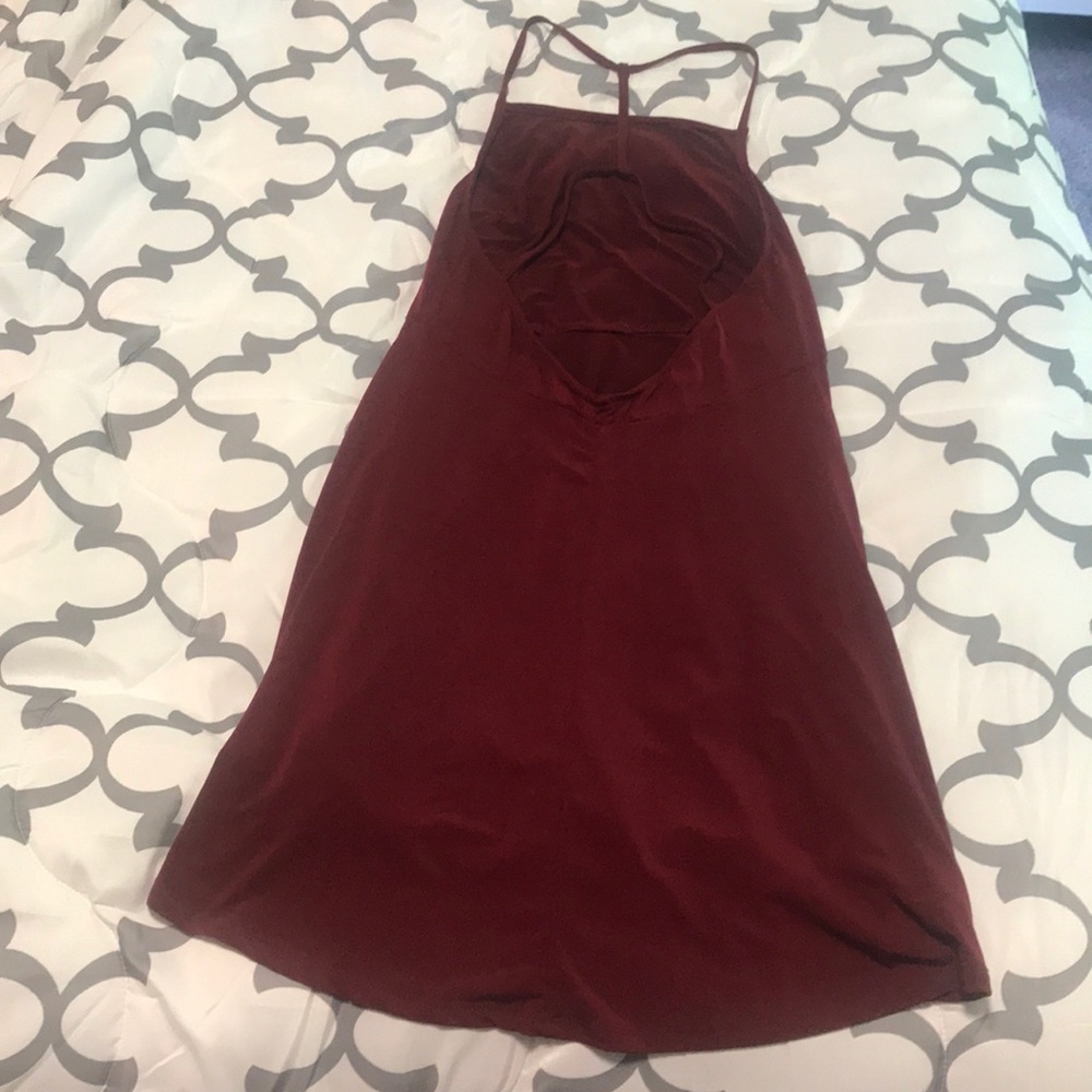 Never worn open back dress